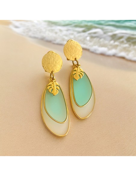 Boucles d'oreilles à clips Amaretto