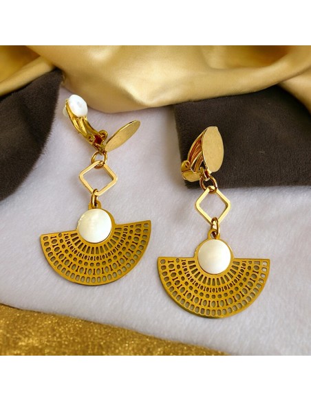 Boucles d'oreilles clips Farah