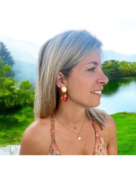 Boucles d'oreilles à clips cristal Gelato