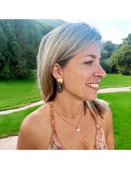 Boucles d'oreilles à clips cristal Gelato