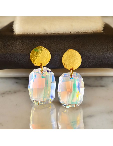 Boucles d'oreilles à clips cristal Gelato