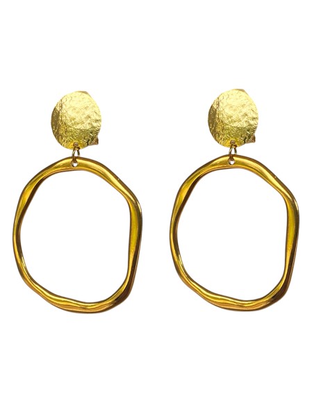 Boucles d'oreilles clips créoles  outdoor