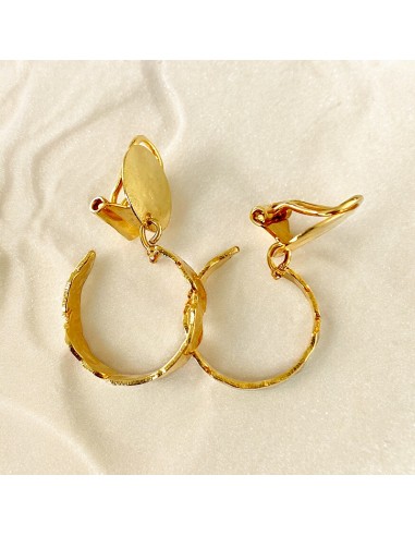 Boucles d'oreilles clips anneau...