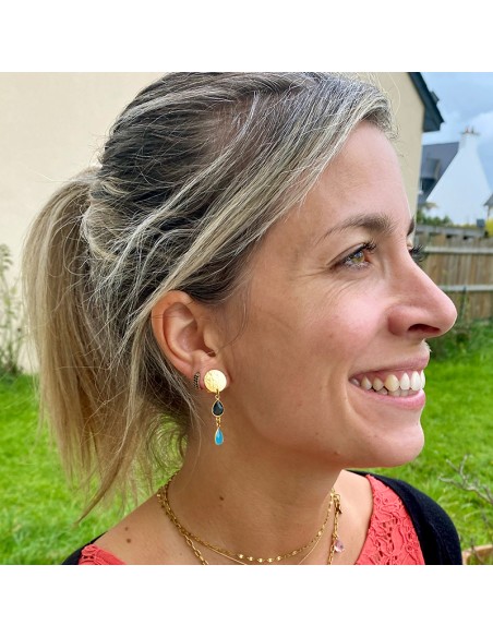 Boucles d'oreilles clips Napoli plaqué or