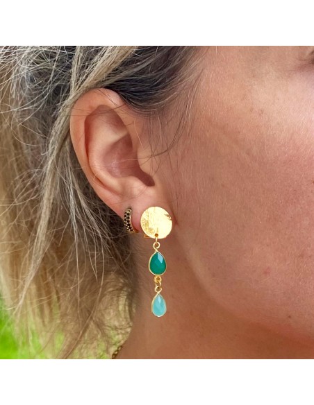 Boucles d'oreilles clips Napoli plaqué or