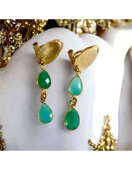 Boucles d'oreilles clips Napoli plaqué or