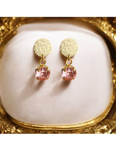 Boucles d'oreille clips Cristal Capucine