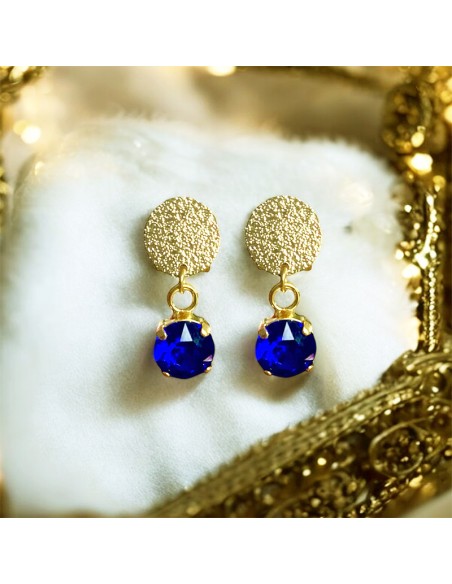 Boucles d'oreille clips Cristal Capucine