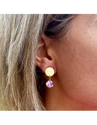 Boucles d'oreille clips Cristal Capucine