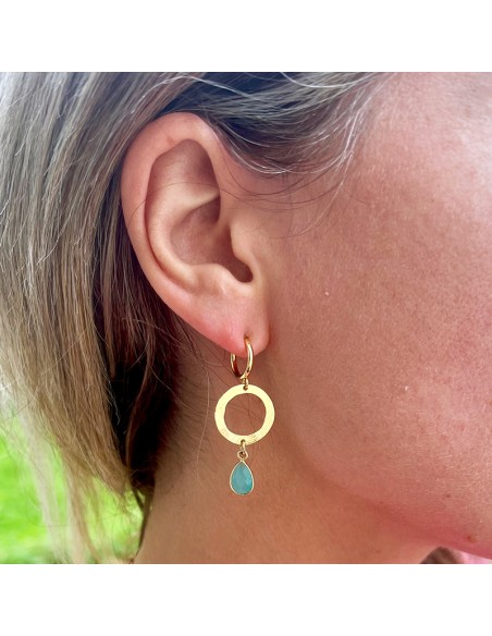 Boucles d'oreilles clips martelées Now