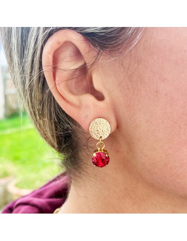 Boucles d'oreille clips Cristal Capucine