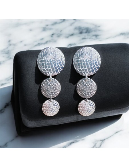 Boucles d'oreilles clips Argent 925 Epidaure II