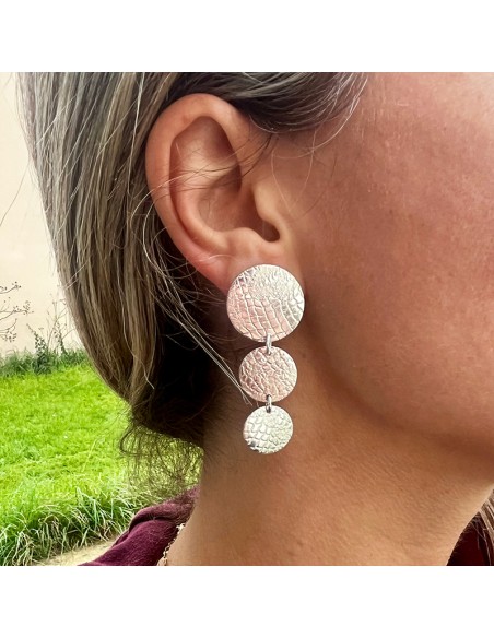 Boucles d'oreilles clips Argent 925 Epidaure II