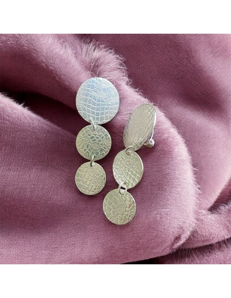 Boucles d'oreilles clips Argent 925 Epidaure II