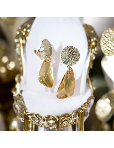 Boucles d'oreillles clips Aquamarina Argent 925