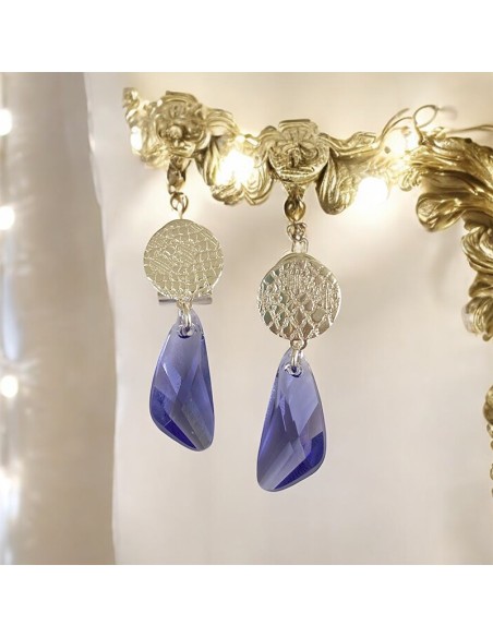 Boucles d'oreillles clips Aquamarina Argent 925