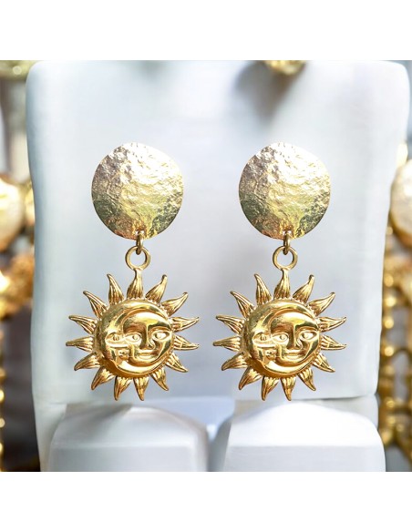 Boucles d'oreilles clips Fleurs, Soleils et Etoiles de mer