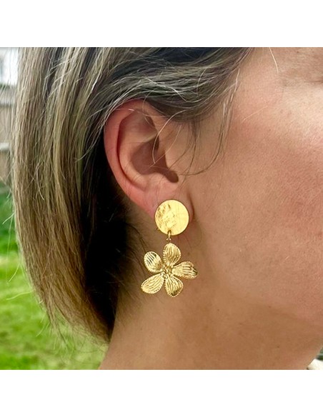 Boucles d'oreilles clips Fleurs, Soleils et Etoiles de mer