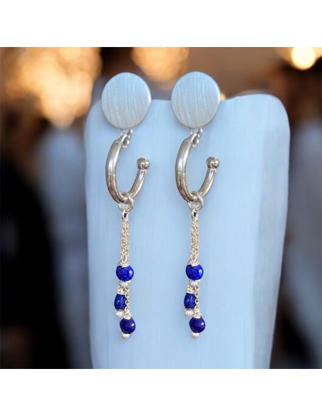 Boucles d'oreilles clips Manoir argent 925