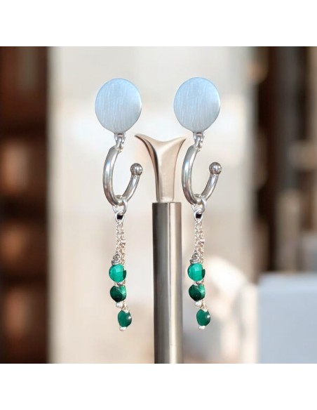 Boucles d'oreilles clips Manoir argent 925