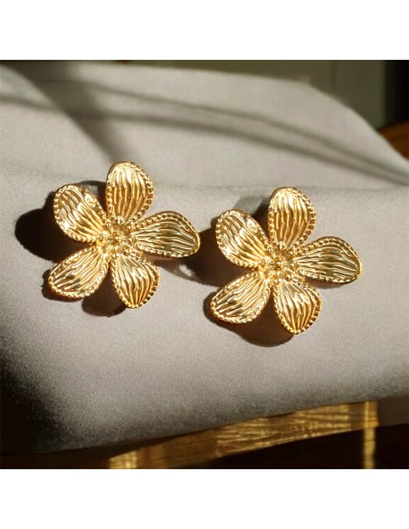 Boucles d'oreilles clips Flowers