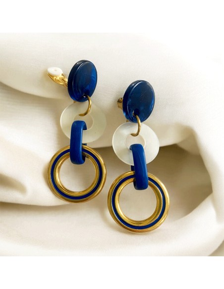 Boucles d'oreille clip St Cloud