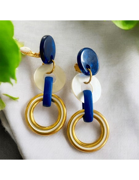 Boucles d'oreille clip St Cloud