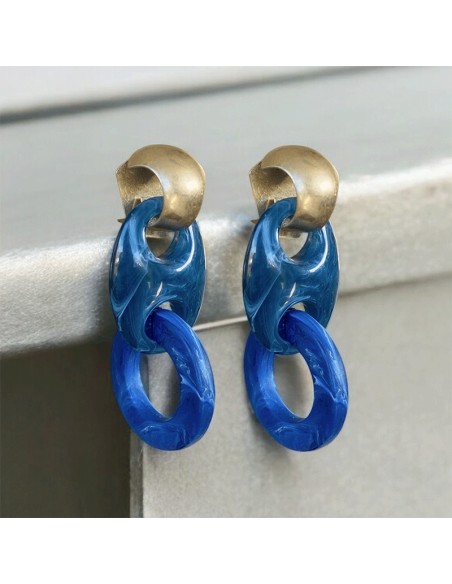 Boucles d'oreilles clips Acétate