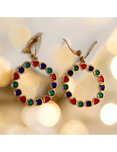 Boucle d'oreille clip anneau