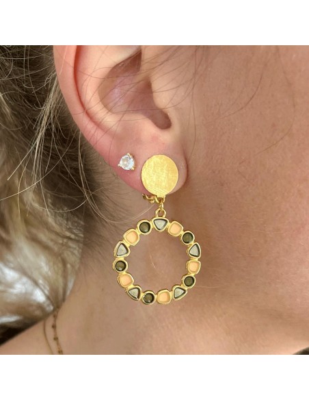 Boucle d'oreille clip anneau