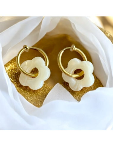 Boucles d'oreilles clips Fleurs
