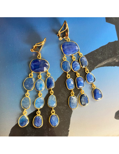 Boucles d'oreilles clips Blue Spirit 2