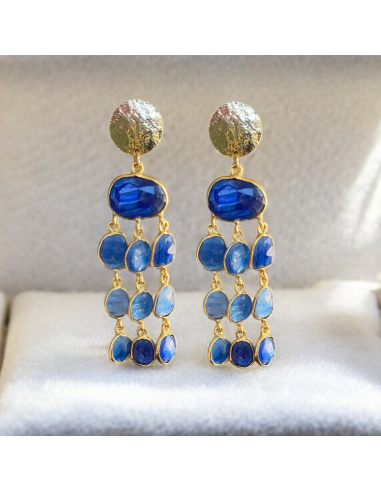 Boucles d'oreilles clips Blue Spirit