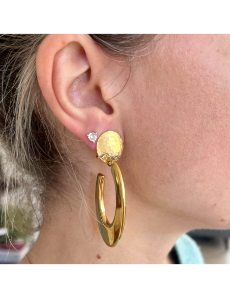 Boucle d'oreille clip Dali