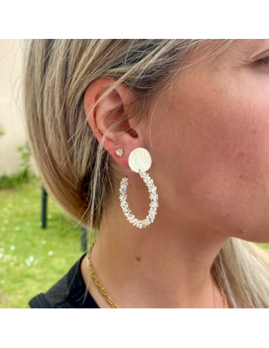 Boucles d'oreilles clips créoles