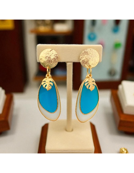 Boucles d'oreilles à clips Amaretto