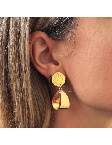 Boucle d'oreille Cristina plaqué or 2