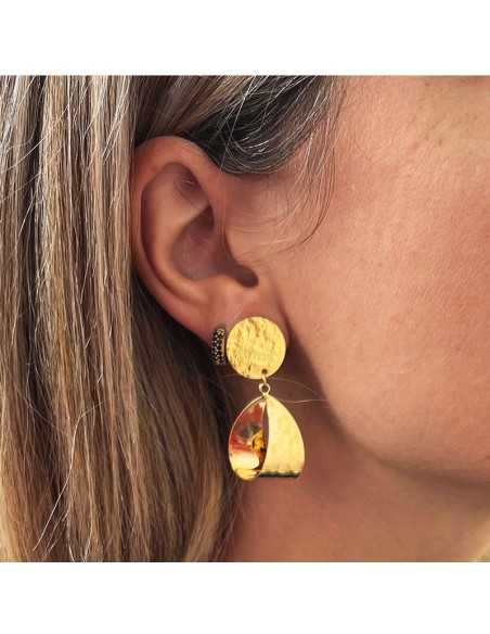 Boucle d'oreille Cristina plaqué or