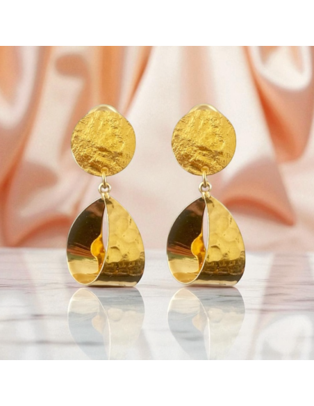 Boucles d'oreilles clips Plaqué Or Cristina