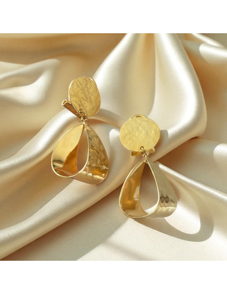 Boucles d'oreilles clips Plaqué Or Cristina