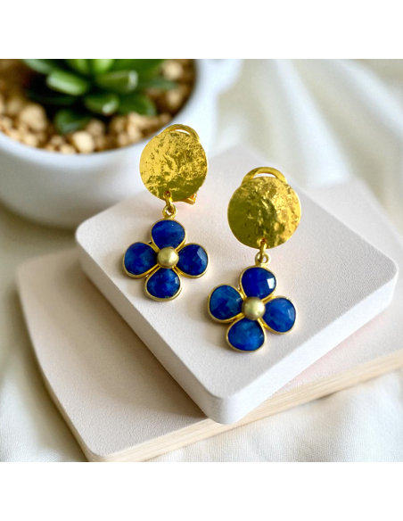 Boucles d'oreilles clips Trèfles