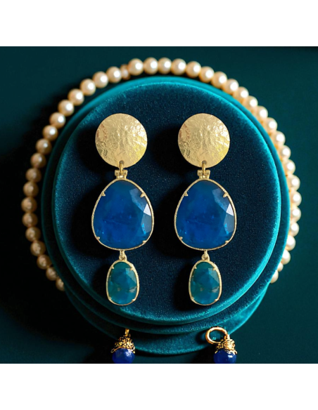 Boucles d'oreilles plaqué or Caroline