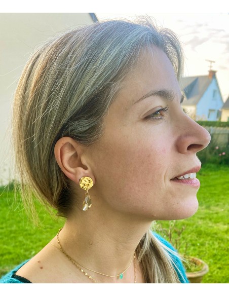 Boucles d'oreilles cristal