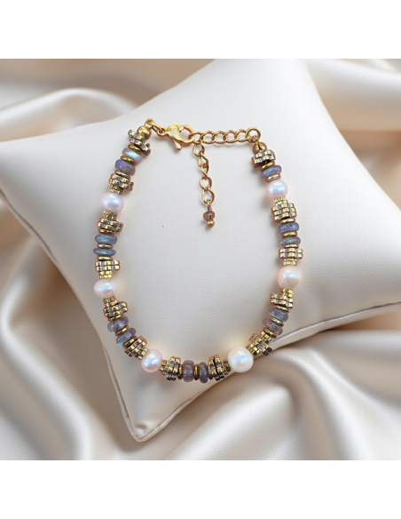 Bracelets Perles d'eau douce et pierres fines