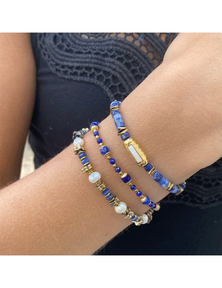 Bracelets Perles d'eau douce et pierres fines