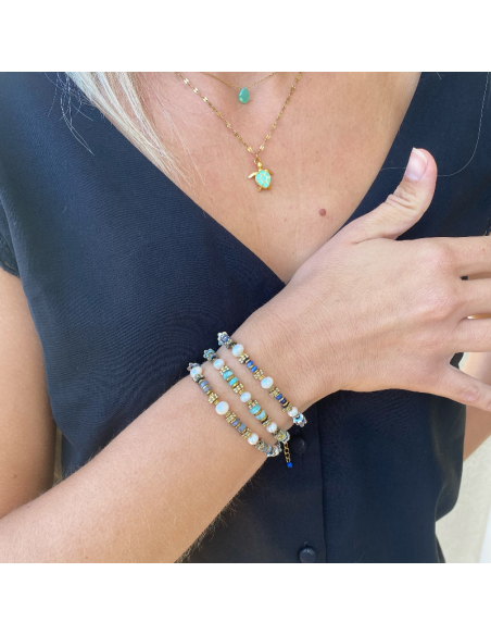 Bracelets Perles d'eau douce et pierres fines