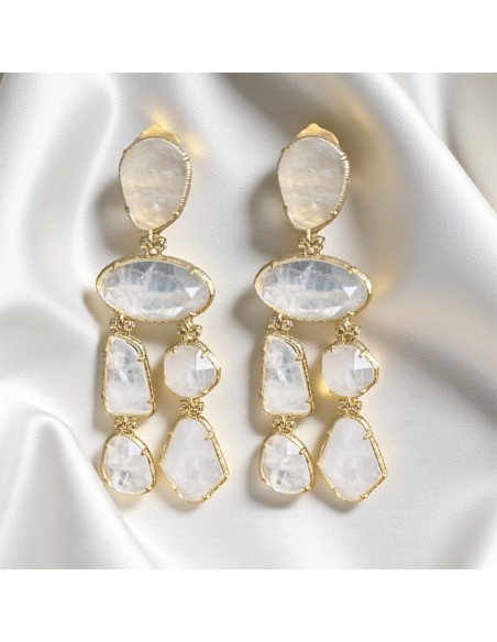 Boucles d'oreilles clips pendantes