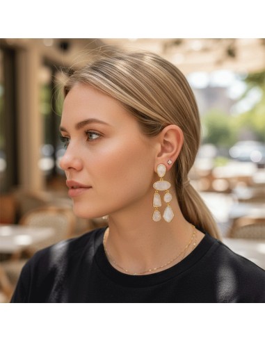 Boucles d'oreilles clips pendantes