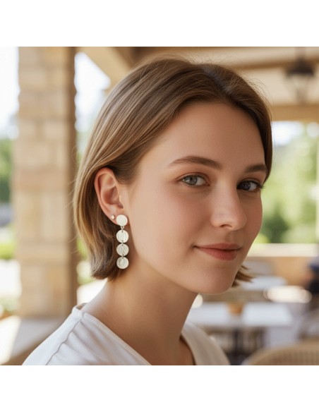 Boucles d'oreilles argent 925 pendantes