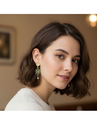 Boucles d'oreilles à clips Camélia